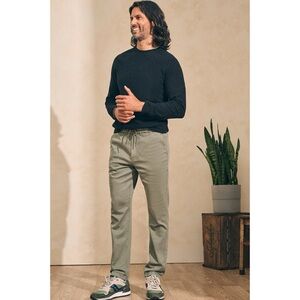 Faherty Essential Drawstring Pants Straight Leg Pull-On Casual Travel Sz XXL